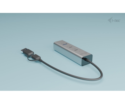 i-tec Metal Universal Charging HUB 2xUSB-C + 2x USB-A Port + Power Delivery 85W