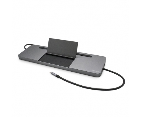 i-tec Metal USB-C Ergonomic 4K 3x Display Docking Station + Power Delivery 85 W