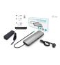 i-tec Metal USB-C Nano 2x Display Docking Station with PD 100 W + Charger 100W