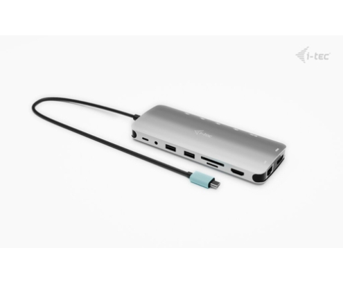 i-tec Metal USB-C Nano 3x Display Dock, 2x HDMI 1x USB-C video + Power Delivery 140W
