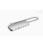 i-tec Metal USB-C Nano 3x Display Dock, 2x HDMI 1x USB-C video with Power Delivery 140W + Universal Charger 140 W