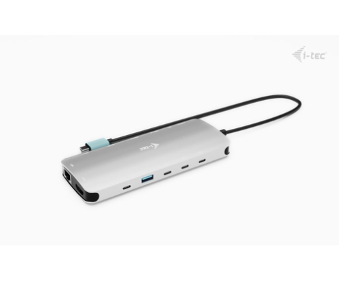 i-tec Metal USB-C Nano 3x Display Dock, 2x HDMI 1x USB-C video with Power Delivery 140W + Universal Charger 140 W