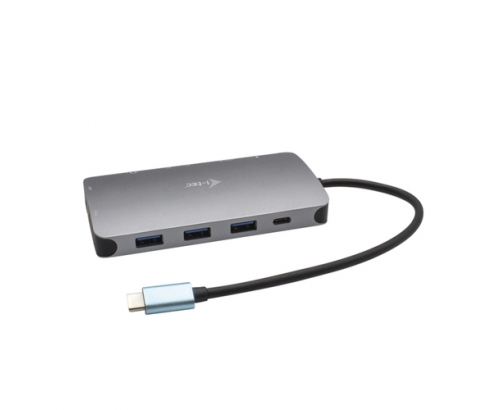 i-tec Metal USB-C Nano Dock HDMI/VGA with LAN + Universal Charger 77 W