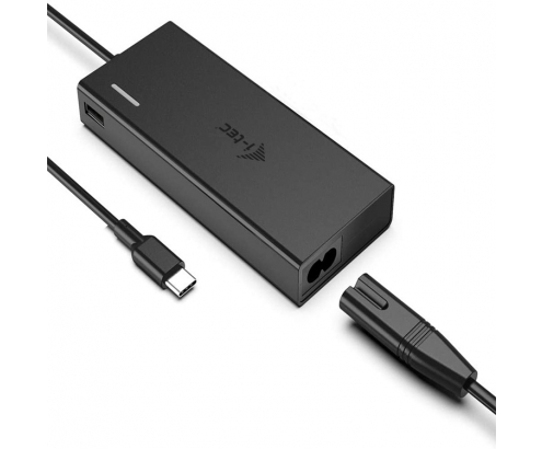 i-tec Universal Charger USB-C PD 3.0 + 1x USB-A, 77 W Interior Negro