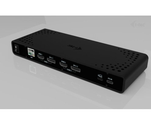 i-tec Universal Dual 4K Display Docking Station + Power Delivery 85W