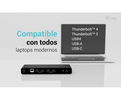 i-tec Universal Dual 4K Display Docking Station + Power Delivery 85W