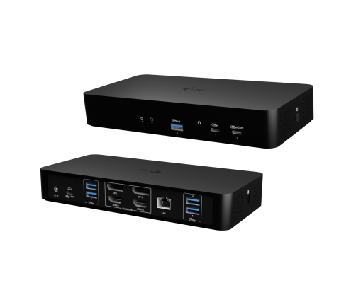 i-tec Universal Intelligent Dual Display Docking Station + Power Delivery 100W