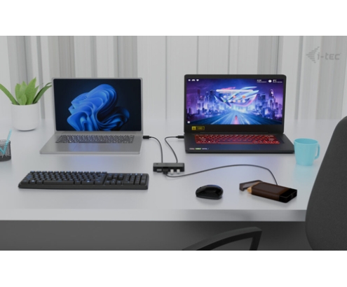 i-tec Universal KVM HUB 2x USB-C + 2x USB-A 3.0