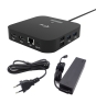 i-tec USB-C Dual HDMI Docking Station with Power Delivery 100 W + Universal Charger 100W