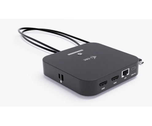 i-tec USB-C Dual HDMI Docking Station with Power Delivery 100 W + Universal Charger 100W