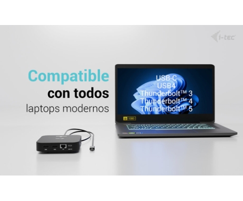 i-tec USB-C Dual HDMI Docking Station with Power Delivery 100 W + Universal Charger 100W