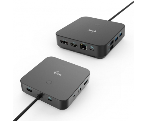 i-tec USB-C HDMI Dual DP Docking Station with Power Delivery 100 W + Universal Charger 100 W
