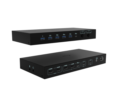 i-tec USB-C KVM Dock PRO for Three Hosts, Dual Video, with 2x Power Delivery, max 92W