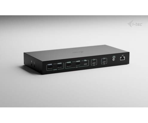 i-tec USB-C KVM Dock PRO for Three Hosts, Dual Video, with 2x Power Delivery, max 92W