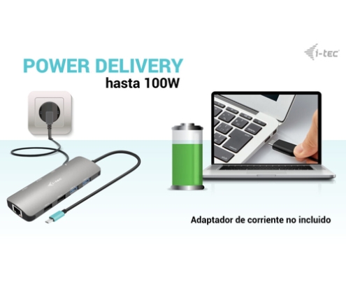i-tec USB-C Metal Nano 2x Display Docking Station + Power Delivery 100 W