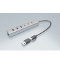 i-tec USB-C/USB-A Charging Metal HUB 7 port (3x USB-C, 4x USB-A)