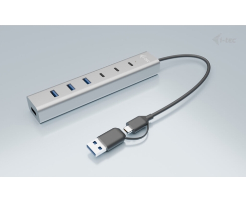 i-tec USB-C/USB-A Charging Metal HUB 7 port (3x USB-C, 4x USB-A)