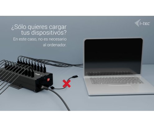 i-tec USB-C/USB-A Metal Charging + data HUB, 15W per port, 20x USB-C