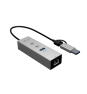 i-tec USB-C/USB-A Metal HUB 3 (2x USB-C, 1x USB-A) Port + 2.5GLAN