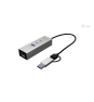 i-tec USB-C/USB-A Metal HUB 3 (2x USB-C, 1x USB-A) Port + 2.5GLAN