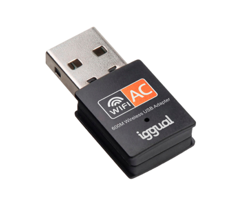 iggual Adaptador USB Wifi 600 Mbps dual 2.4G/5G