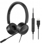 iggual Auriculares Diadema con micro Dual Tech USB/3.5 mm Negro