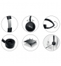 iggual Auriculares Diadema con micro Dual Tech USB/3.5 mm Negro