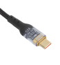 iggual Cable tipo C a tipo C 3A 1 metro trenzado LED