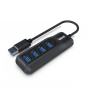 iggual Hub tipo A x 4 puertos USB 3.1 Carbon