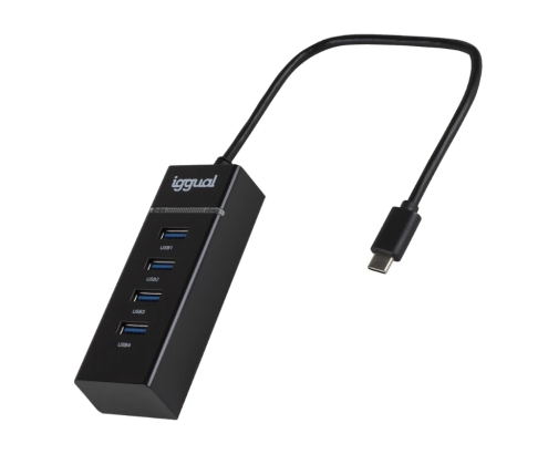 iggual Hub USB 3.0 tipo C x 4 puertos HUB-C-4p