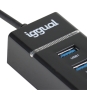 iggual Hub USB-A 3.0 x 4 puertos HUB-A-4p