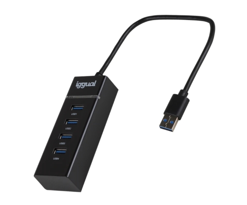 iggual Hub USB-A 3.0 x 4 puertos HUB-A-4p