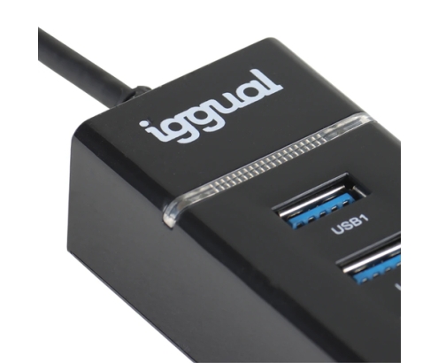 iggual Hub USB-A 3.0 x 4 puertos HUB-A-4p