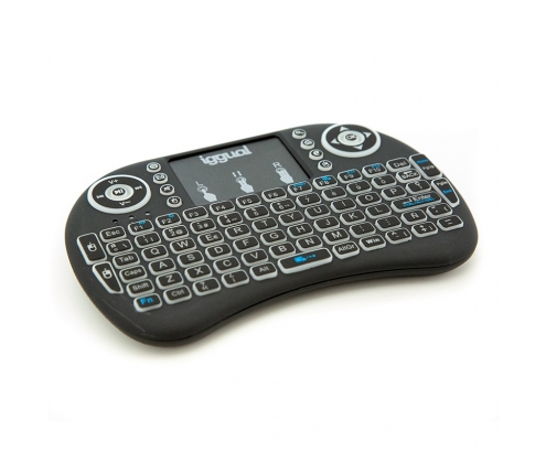 iggual Mini teclado inalambrico con panel tactil negro
