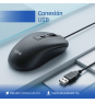 iggual OFFICE-ESSENTIAL-4D 2400DPI ratón Oficina Ambidextro USB tipo A Óptico
