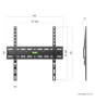 iggual SPTV11-L Soporte TV pared Fijo 21