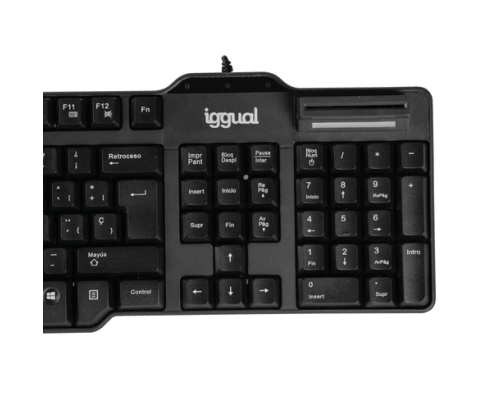 iggual Teclado inteligente CK-ID-DNI SMART negro