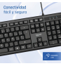iggual Teclado USB estándar CK-OFFICE-105T negro