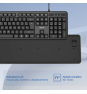 iggual Teclado USB estándar CK-OFFICE-105T negro