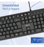 iggual Teclado USB estándar CK-SILENT-105T negro