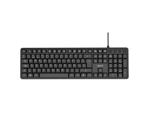 iggual Teclado USB estándar CK-SILENT-105T negro