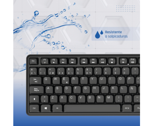 iggual Teclado USB estándar CK-SILENT-105T negro