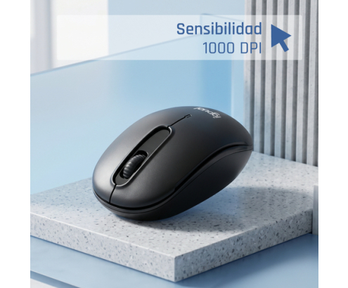iggual WOM-STANDARD-3D 1000DPI ratón Oficina Ambidextro RF inalámbrico Óptico