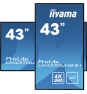 iiyama LH4370UHB-B1 pantalla de señalización Pantalla plana para señalización digital 108 cm (42.5