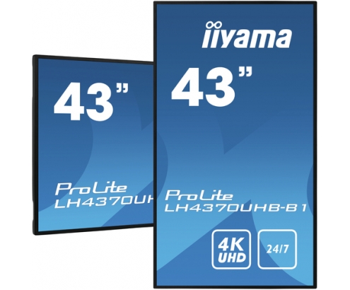 iiyama LH4370UHB-B1 pantalla de señalización Pantalla plana para señalización digital 108 cm (42.5