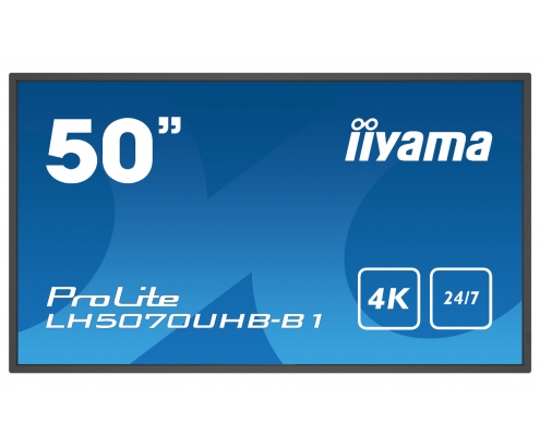 iiyama LH5070UHB-B1 pantalla de señalización Pantalla plana para señalización digital 125,7 cm (49.5