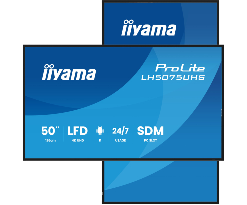 iiyama LH5075UHS-B2AG pantalla de señalización Pantalla plana para señalización digital 125,7 cm (49.5