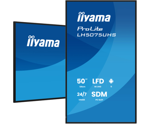 iiyama LH5075UHS-B2AG pantalla de señalización Pantalla plana para señalización digital 125,7 cm (49.5