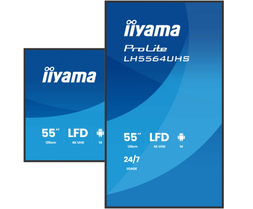 iiyama LH5564UHS-B1AG pantalla de señalización Pantalla plana para señalización digital 139,7 cm (55