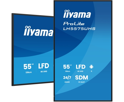 iiyama LH5575UHS-B2AG pantalla de señalización Pantalla plana para señalización digital 138,7 cm (54.6